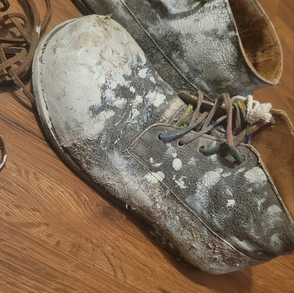 Original magnolia pearl "Trent painter boots"Sold out on site. Worn 3 times. - Picture 13 of 15